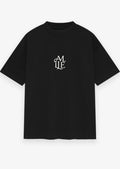 AMALUNE| Black Oversized Box Tee